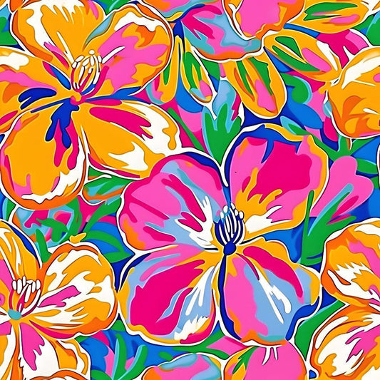 Groovy Hippie Pattern 8 Quilting Cotton Fabric