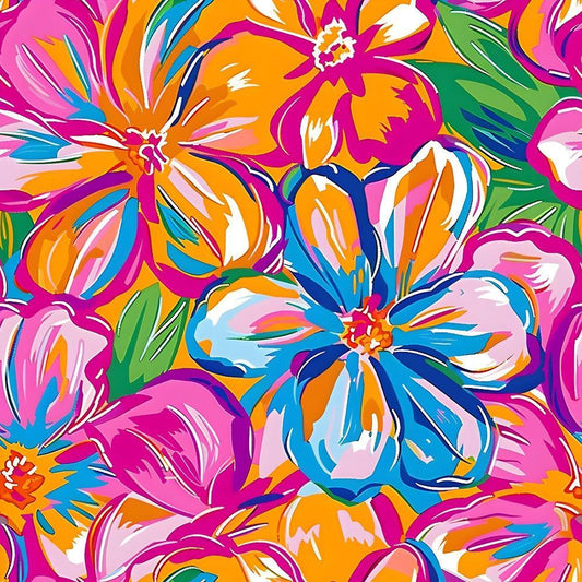 Groovy Hippie Pattern 12 Quilting Cotton Fabric