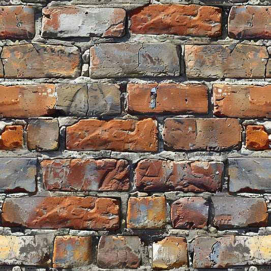 Brick Walls Pattern 12 Quilting Cotton Fabric