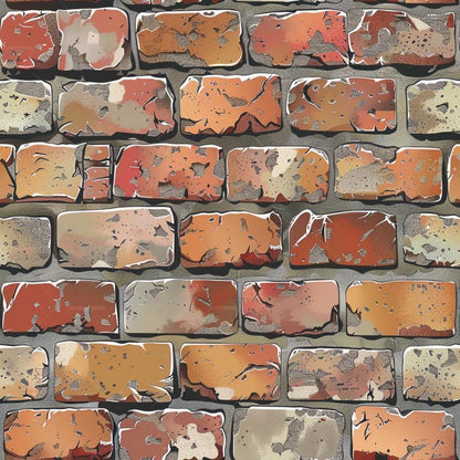 Brick Walls Pattern 22 Quilting Cotton Fabric