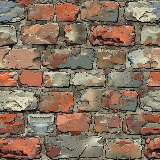 Brick Walls Pattern 24 Quilting Cotton Fabric