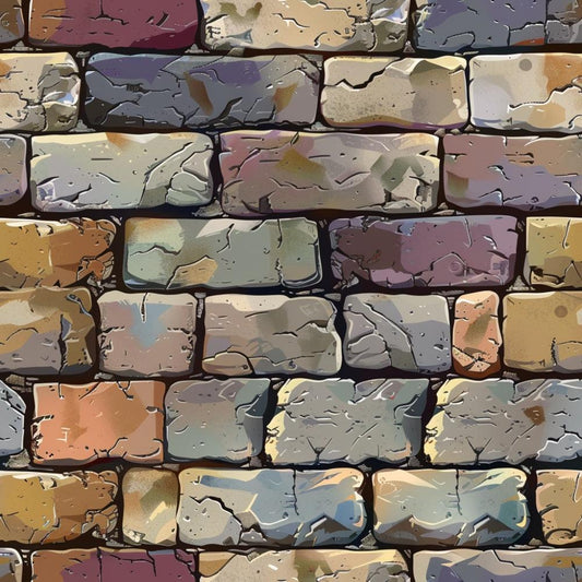 Brick Walls Pattern 27 Quilting Cotton Fabric