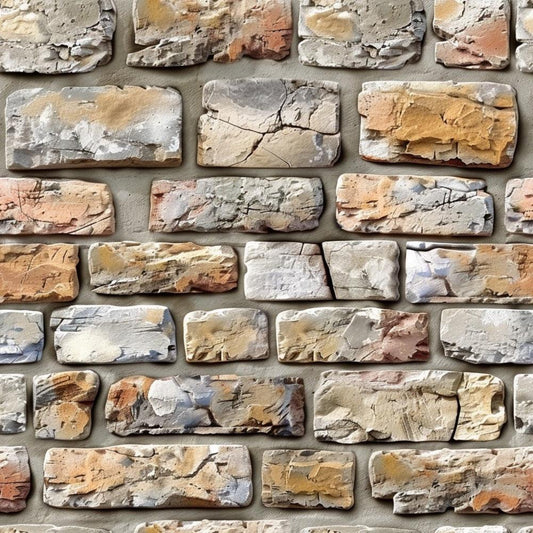 Brick Walls Pattern 28 Quilting Cotton Fabric