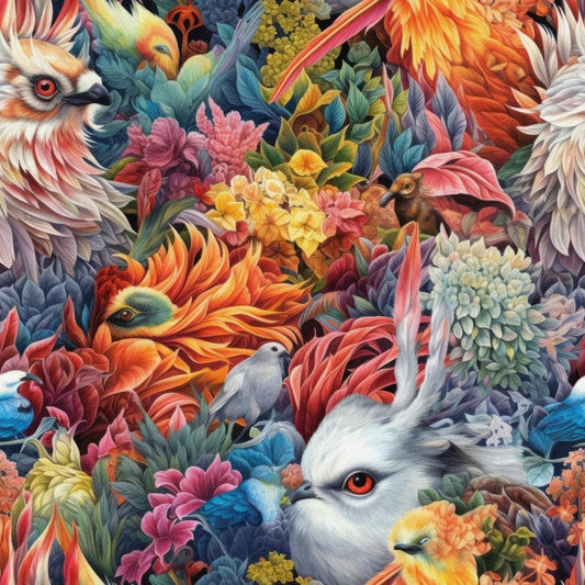 Fantastic Animals Pattern 1 Quilting Cotton Fabric