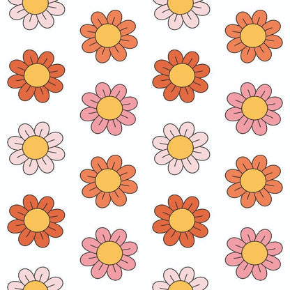 Groovy Peace and Love Pattern 1 Quilting Cotton Fabric