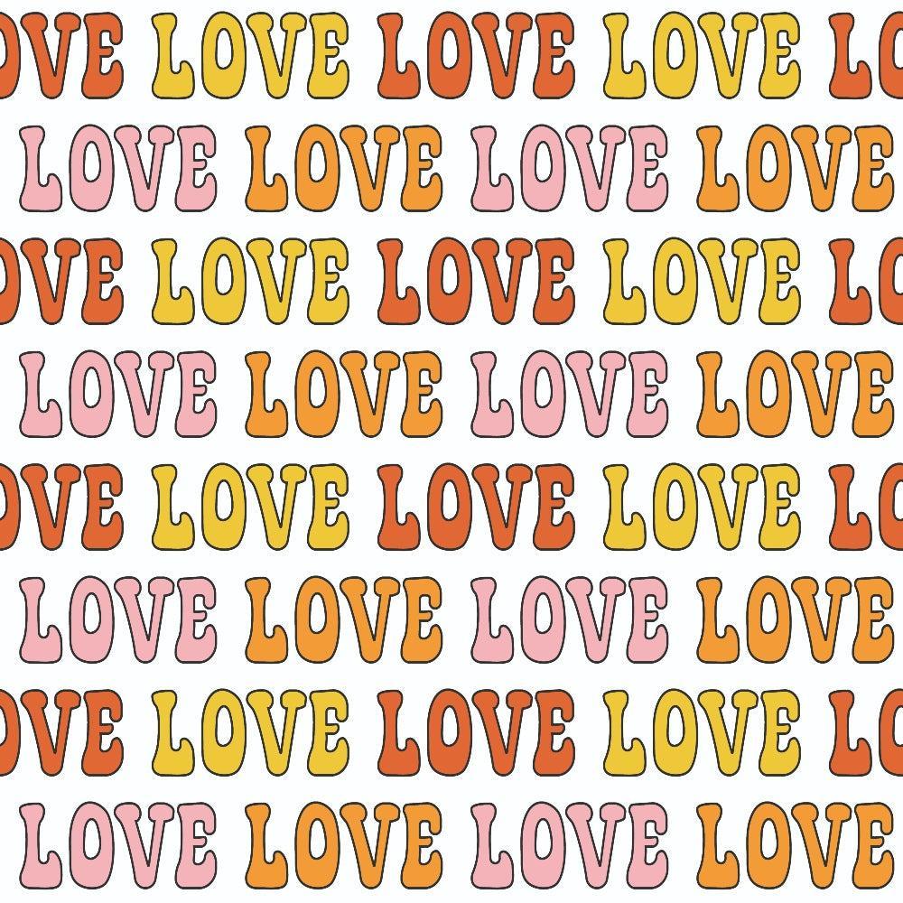 Groovy Peace and Love Pattern 11 Quilting Cotton Fabric
