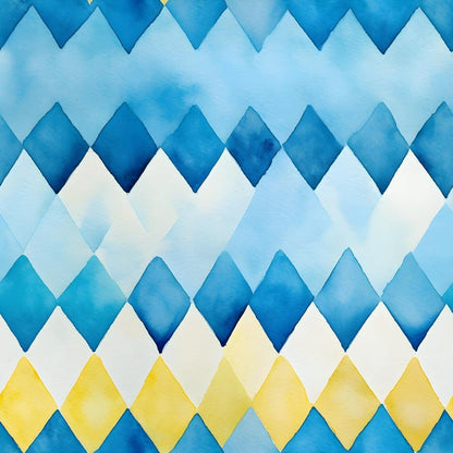 Mediterranean Lemon Azure Pattern 32 Quilting Cotton Fabric