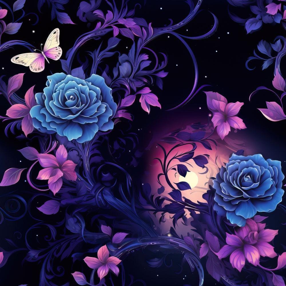 Midnight Garden Pattern 1 Quilting Cotton Fabric