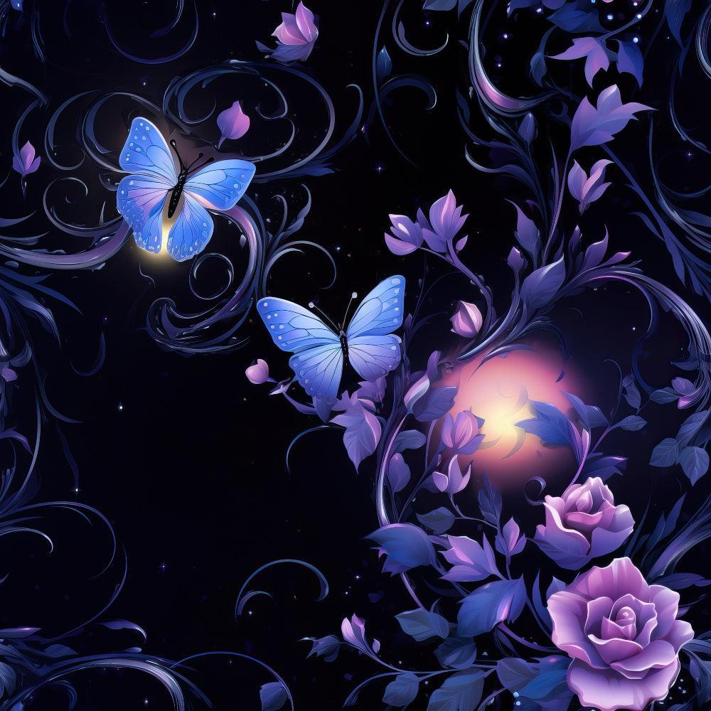Midnight Garden Pattern 5 Quilting Cotton Fabric
