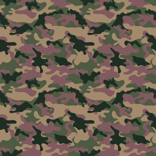 Military Camouflage Pattern 10 Quilting Cotton Fabric
