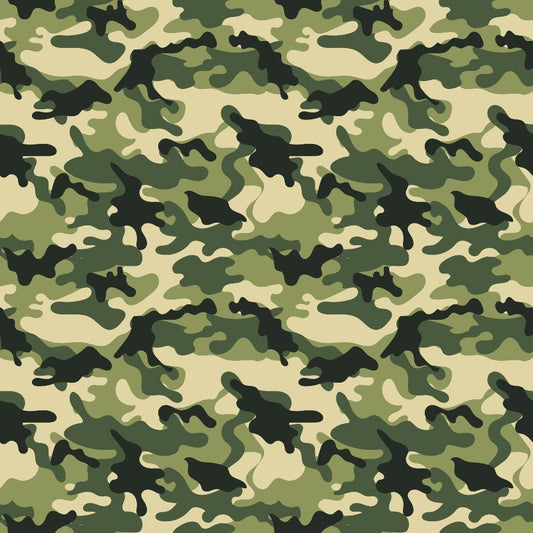 Military Camouflage Pattern 18 Quilting Cotton Fabric