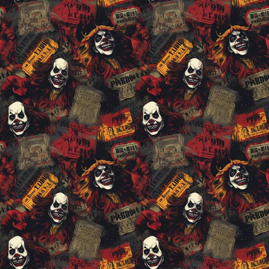 Sinister Sideshow Pattern 4 Quilting Cotton Fabric