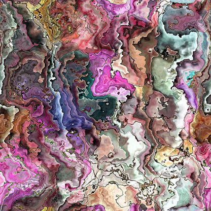Oyster Shell Pattern 2 Quilting Cotton Fabric