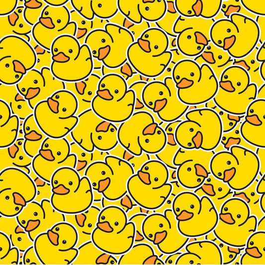 Allover Rubber Ducks Quilting Cotton Fabric