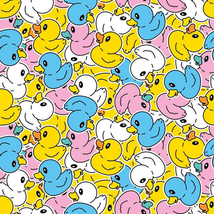 Colorful Rubber Ducks Quilting Cotton Fabric
