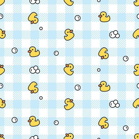 Bathtime Gingham Quilting Cotton Fabric