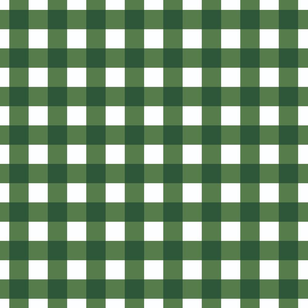 Sweet Strawberries Green Gingham Quilting Cotton Fabric