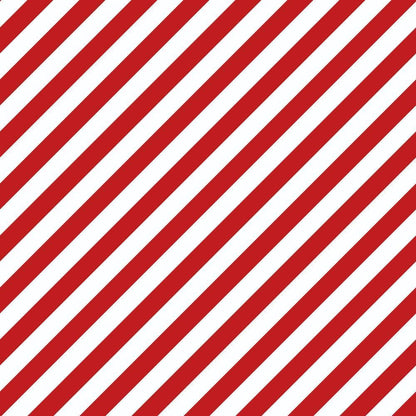 Sweet Strawberry Red Diagonal Stripes Quilting Cotton Fabric