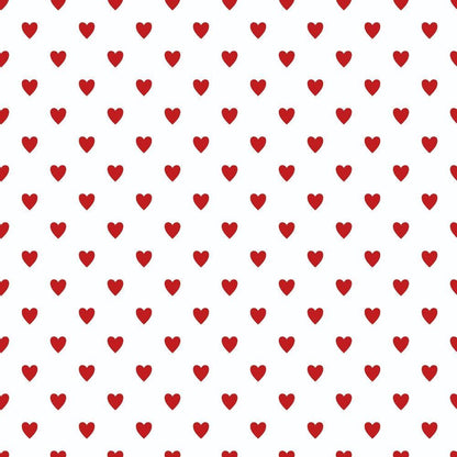 Sweet Strawberries Hearts Quilting Cotton Fabric