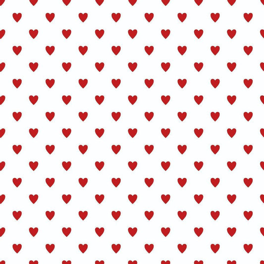 Sweet Strawberries Hearts Quilting Cotton Fabric