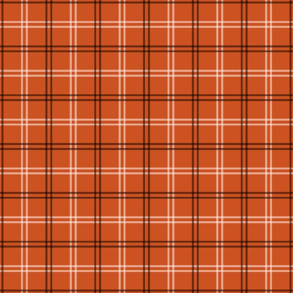 Fall Orange Plaid Pattern 2 Quilting Cotton Fabric