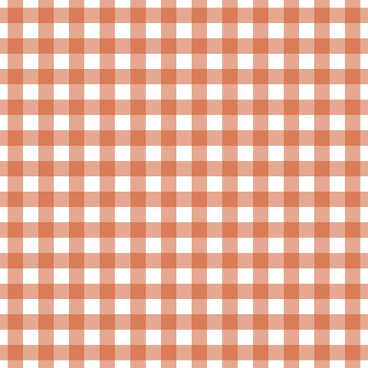 Fall Orange Plaid Pattern 7 Quilting Cotton Fabric