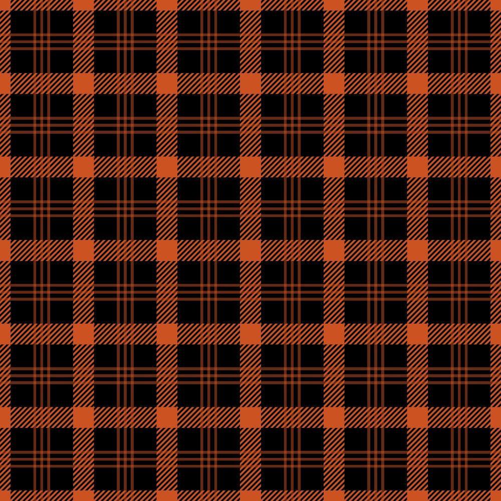 Fall Orange Plaid Pattern 19 Quilting Cotton Fabric