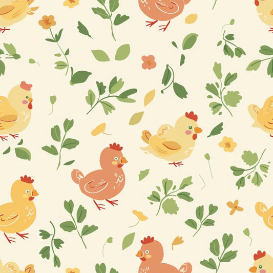 Cute Farm Babies Pattern 7 Quilting Cotton Fabric