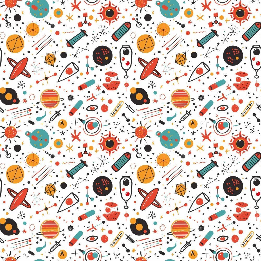 Science Kit Pattern 1 Quilting Cotton Fabric