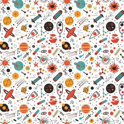 Science Kit Pattern 1 Quilting Cotton Fabric