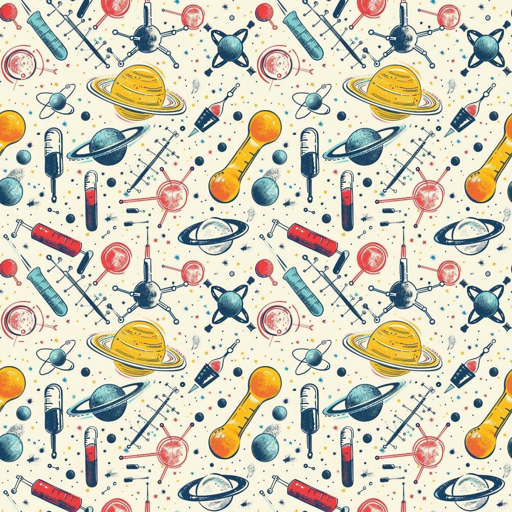 Science Kit Pattern 7 Quilting Cotton Fabric