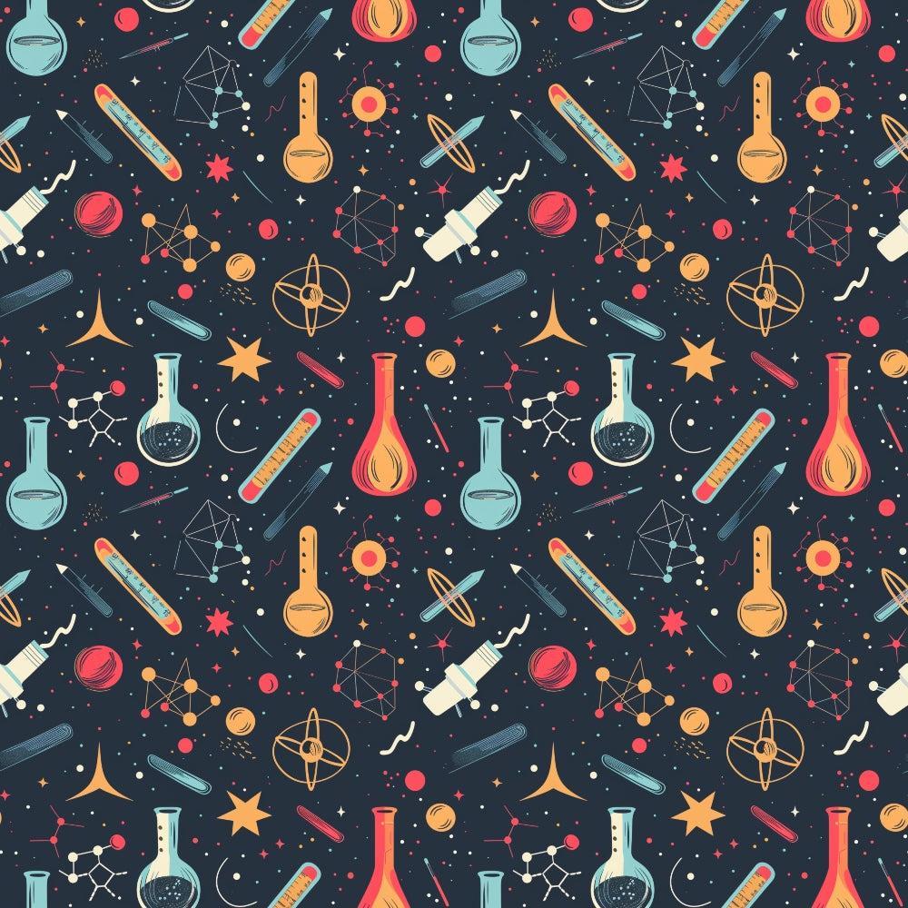 Science Kit Pattern 4 Quilting Cotton Fabric