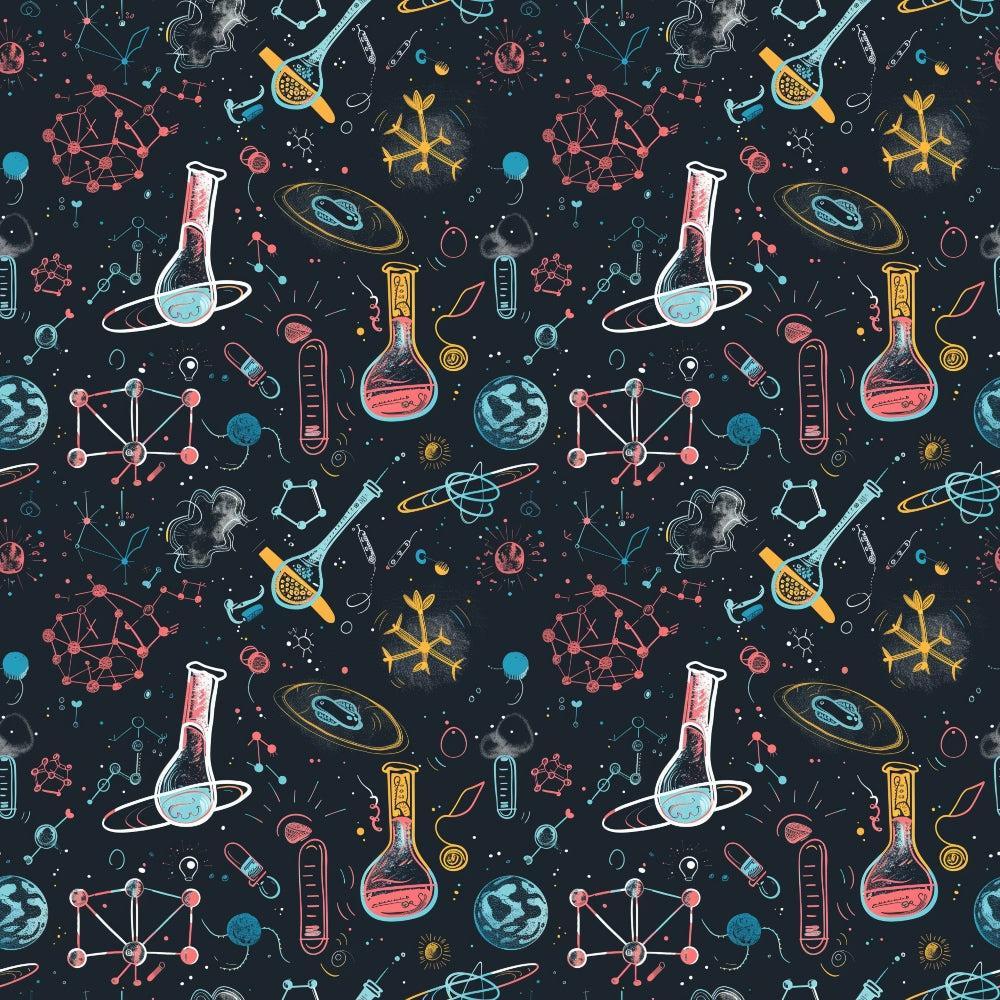 Science Kit Pattern 17 Quilting Cotton Fabric