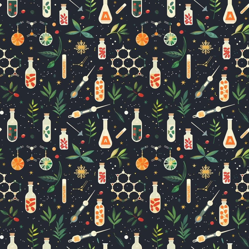 Science Kit Pattern 19 Quilting Cotton Fabric