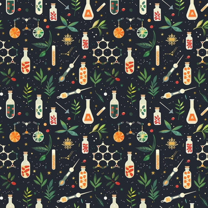 Science Kit Pattern 19 Quilting Cotton Fabric