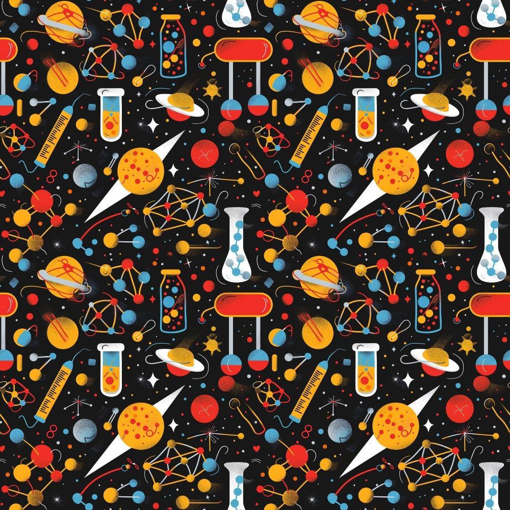 Science Kit Pattern 8 Quilting Cotton Fabric