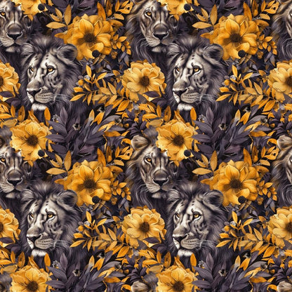 Leo Zodiac Pattern 5 Quilting Cotton Fabric