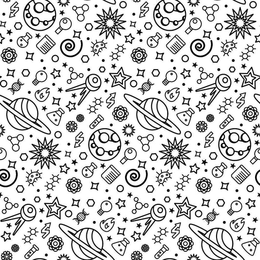 Space Science Pattern 1 Quilting Cotton Fabric