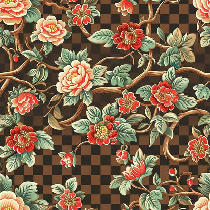 Floral Scrollwork Pattern 2 Quilting Cotton Fabric