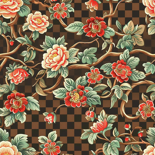 Floral Scrollwork Pattern 2 Quilting Cotton Fabric