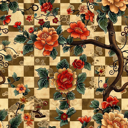 Floral Scrollwork Pattern 5 Quilting Cotton Fabric