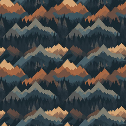 Camping Graphics Pattern 9 Quilting Cotton Fabric