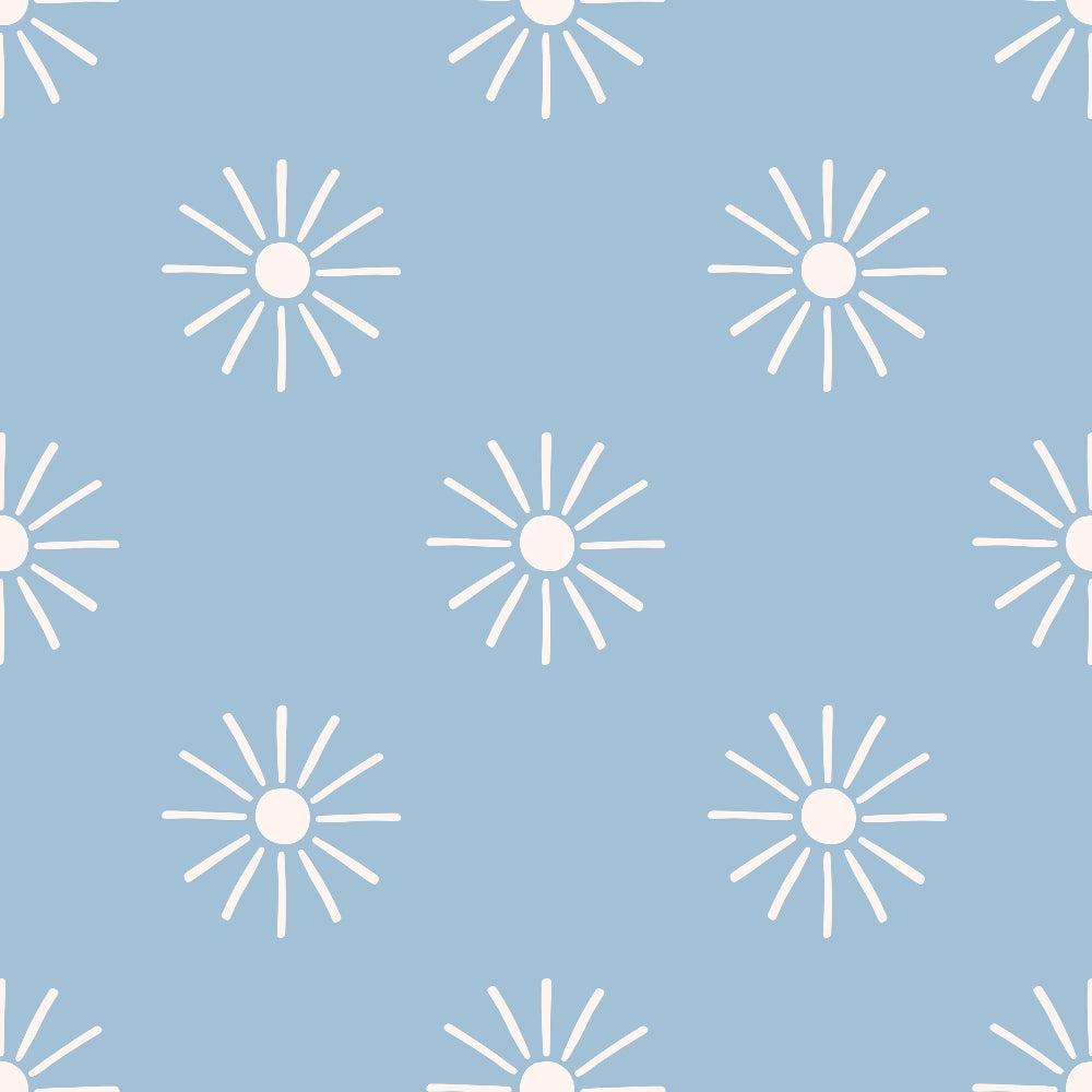 Groovy Blue Boho Pattern 12 Quilting Cotton Fabric