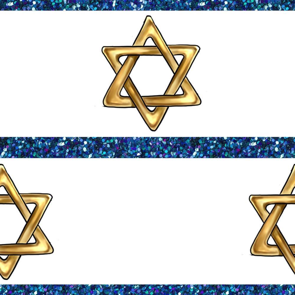 Shabbat Shalom Pattern 7 Quilting Cotton Fabric