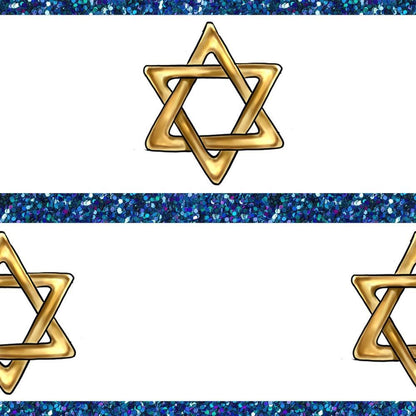 Shabbat Shalom Pattern 7 Quilting Cotton Fabric