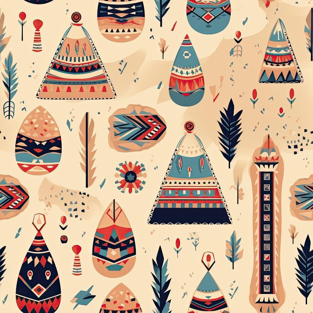 Native American Elements Pattern 5 Quilting Cotton Fabric