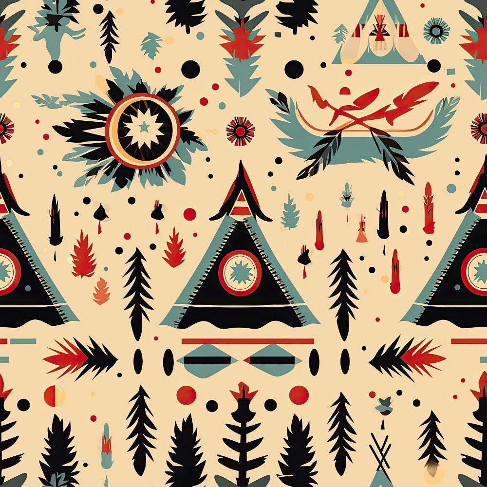 Native American Elements Pattern 8 Quilting Cotton Fabric
