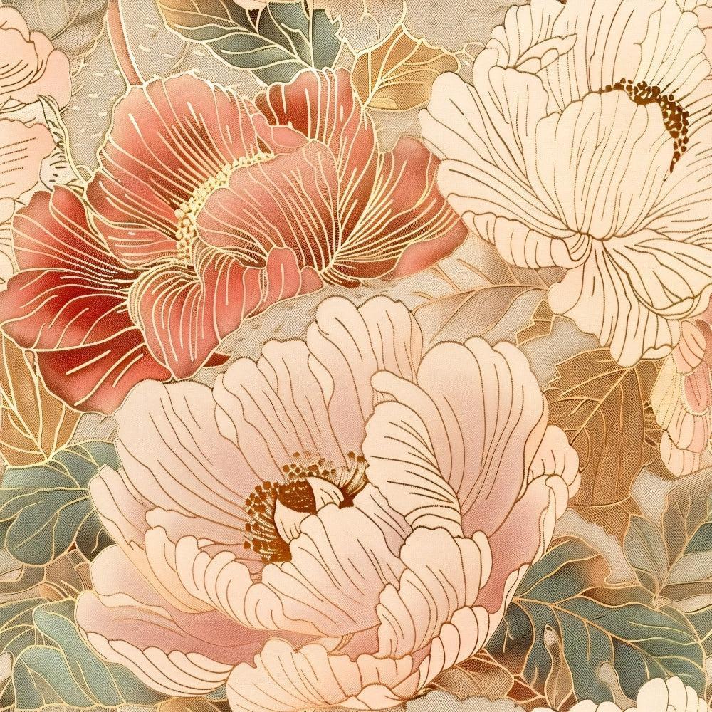 Japanese Blossoms Pattern 9 Quilting Cotton Fabric