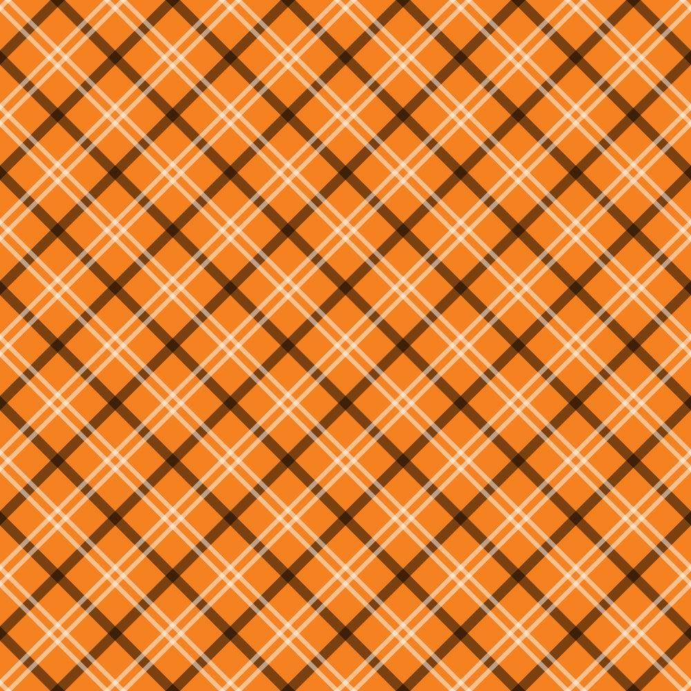 Halloween Plaid Pattern 4 Quilting Cotton Fabric