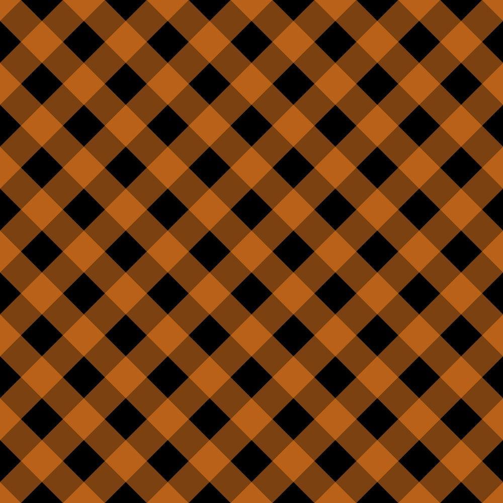 Halloween Plaid Pattern 7 Quilting Cotton Fabric